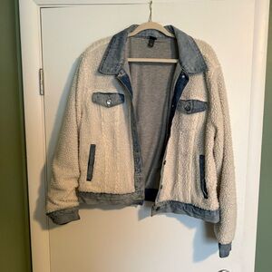 WILD FABLE DENIM AND SHERPA JACKET